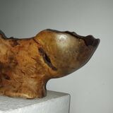 70s olive wood monoxyl cup