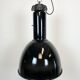Industrial bauhaus black enamel pendant lamp, 1930s