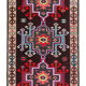 Hand-knotted one-of-a-kind turkish multicolor runner rug 90 cm x 337 cm