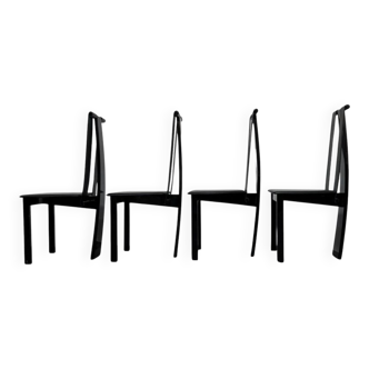 Postmodern Dining Chairs, 1980s, Set of 4