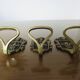 4 old wall hooks coat rack in bronze "fleur de lys" art deco years 20 30