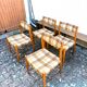 Chaises scandinaves tissu