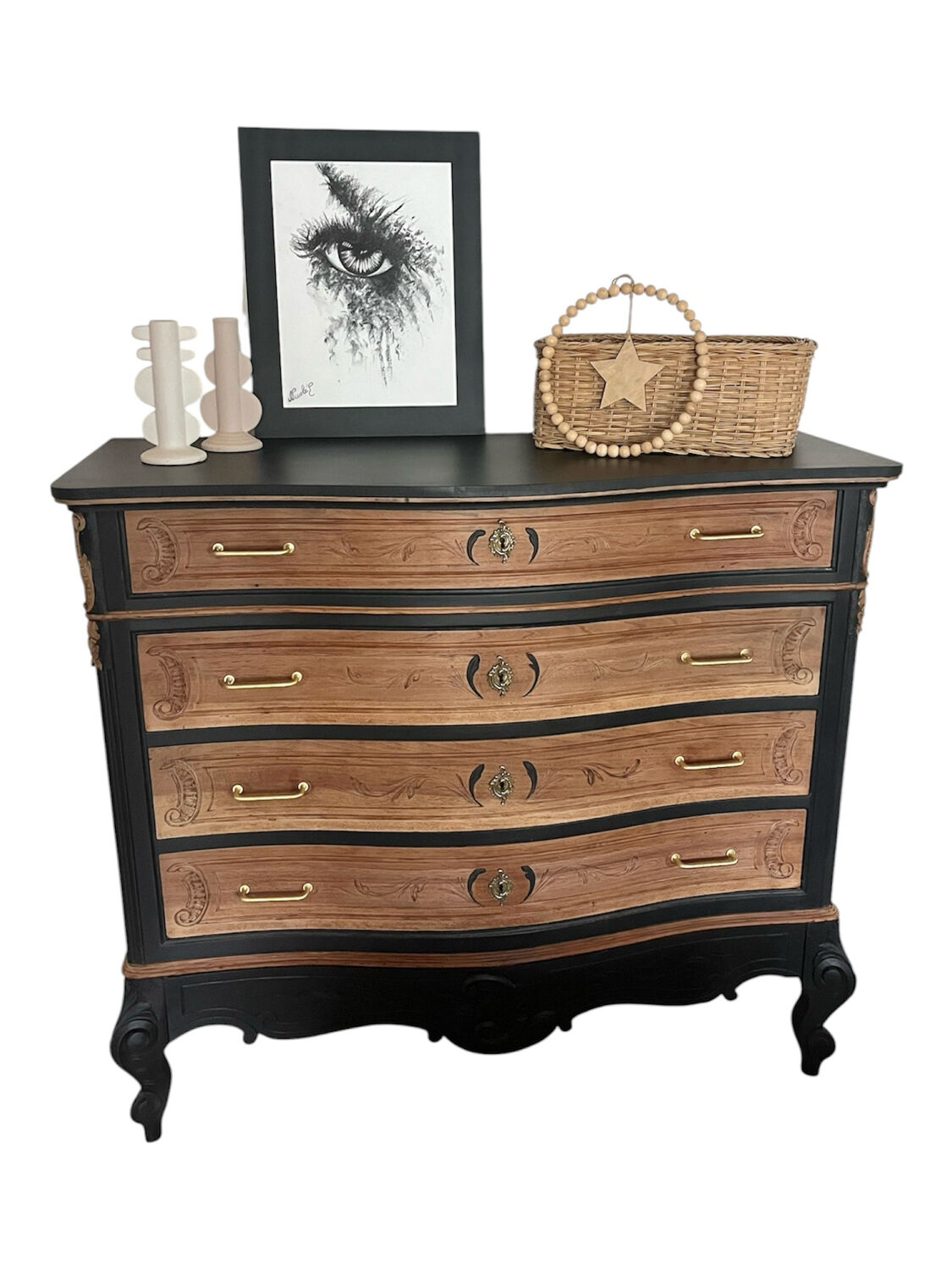 Dresser with mirror