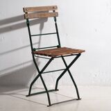 Anciennes chaises de terrasse pliantes (c.1920). Ensemble de 2 pièces #32