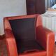 Genuine leather club chairs by Nicoletti, like new.