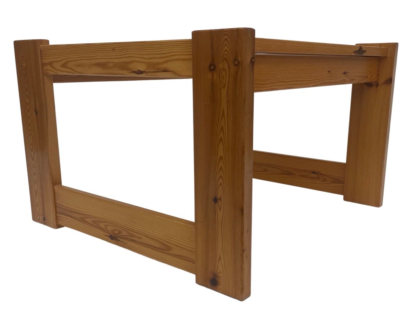 Vintage coffee table pinewood minimalist 1960s