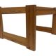 Vintage coffee table pinewood minimalist 1960s