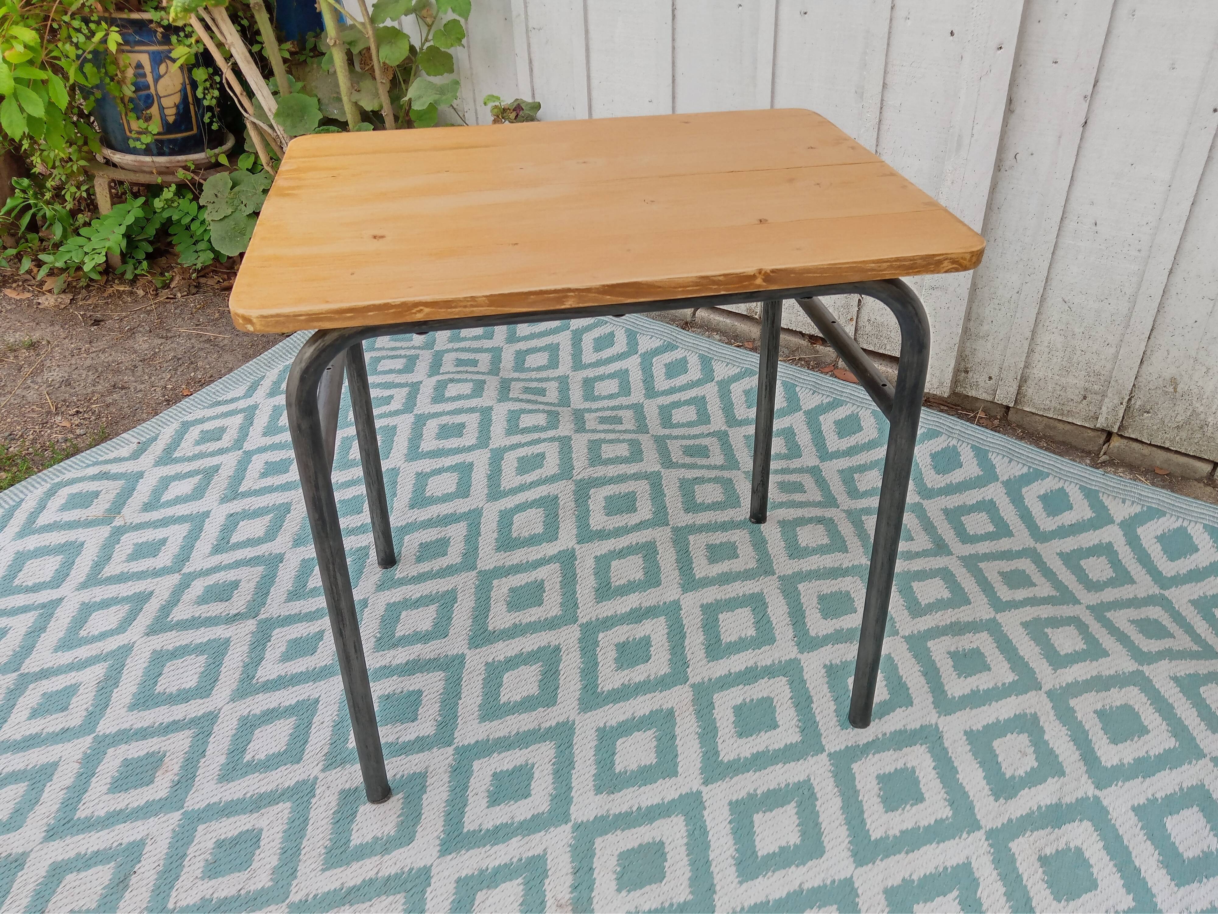 School desk and chair