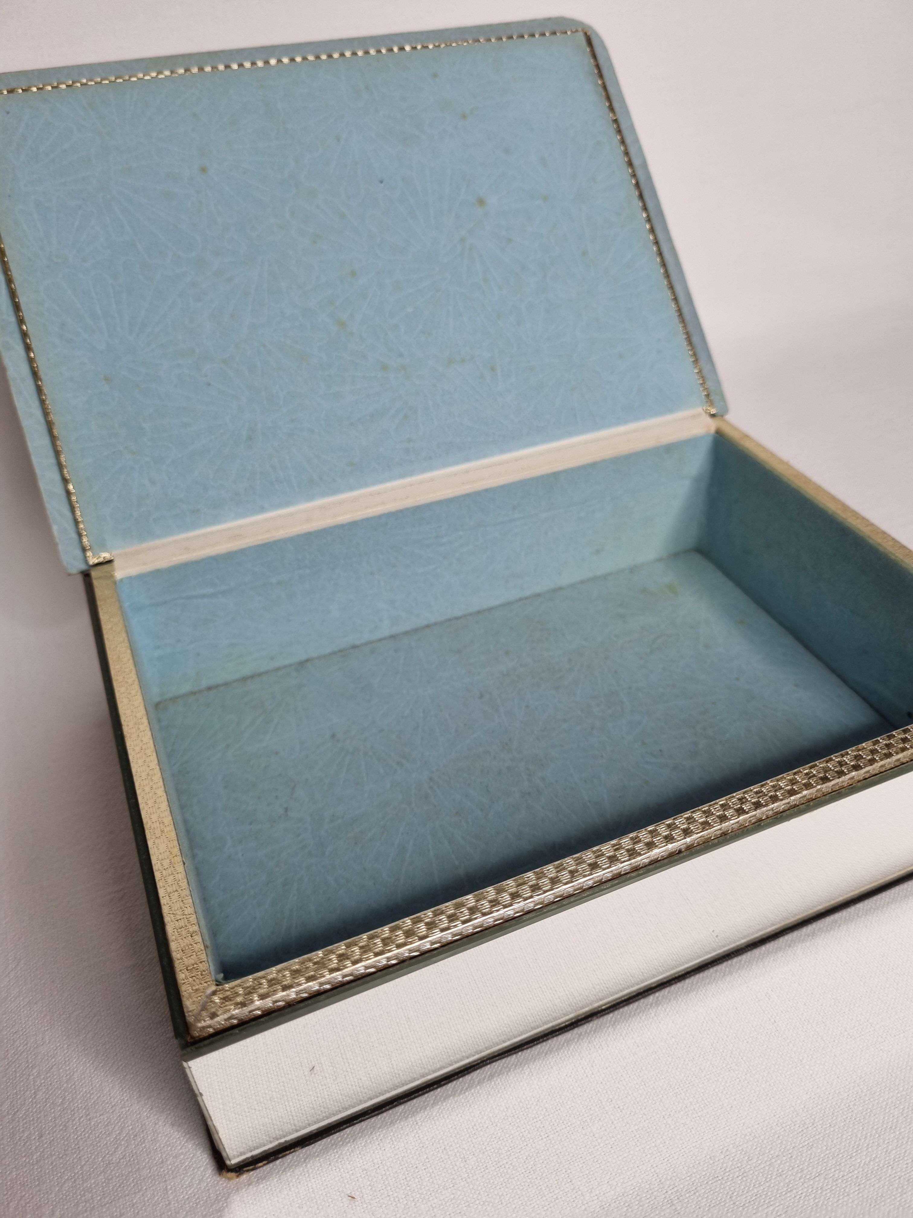 Boîte à bijoux miroir vintage