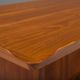 Mid-century Danish freestanding teak desk with raised lip edge, 1960s