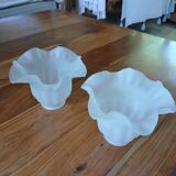 2 vintage tulip pendant lights