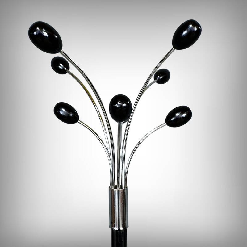 Coat rack in lacquered metal, italian design – 1960