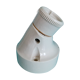 White porcelain duck-neck cellar sconce