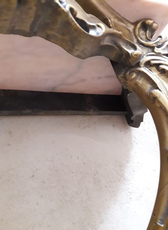 Gilded wooden console marble Louis XV style