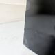 Table basse noire & chrome brossé dans le gout de Willy Rizzo, design 1970