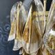 Vintage Italian Murano Chandelier - Mazzega - 41 "rondini" amber glass