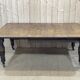 English nineteenth oak table with 1 crank extension