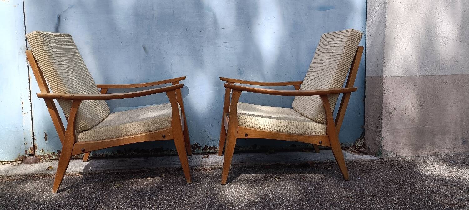Pair of Scandinavian armchairs
