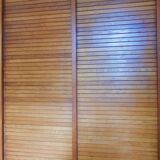 Double wooden curtain binder