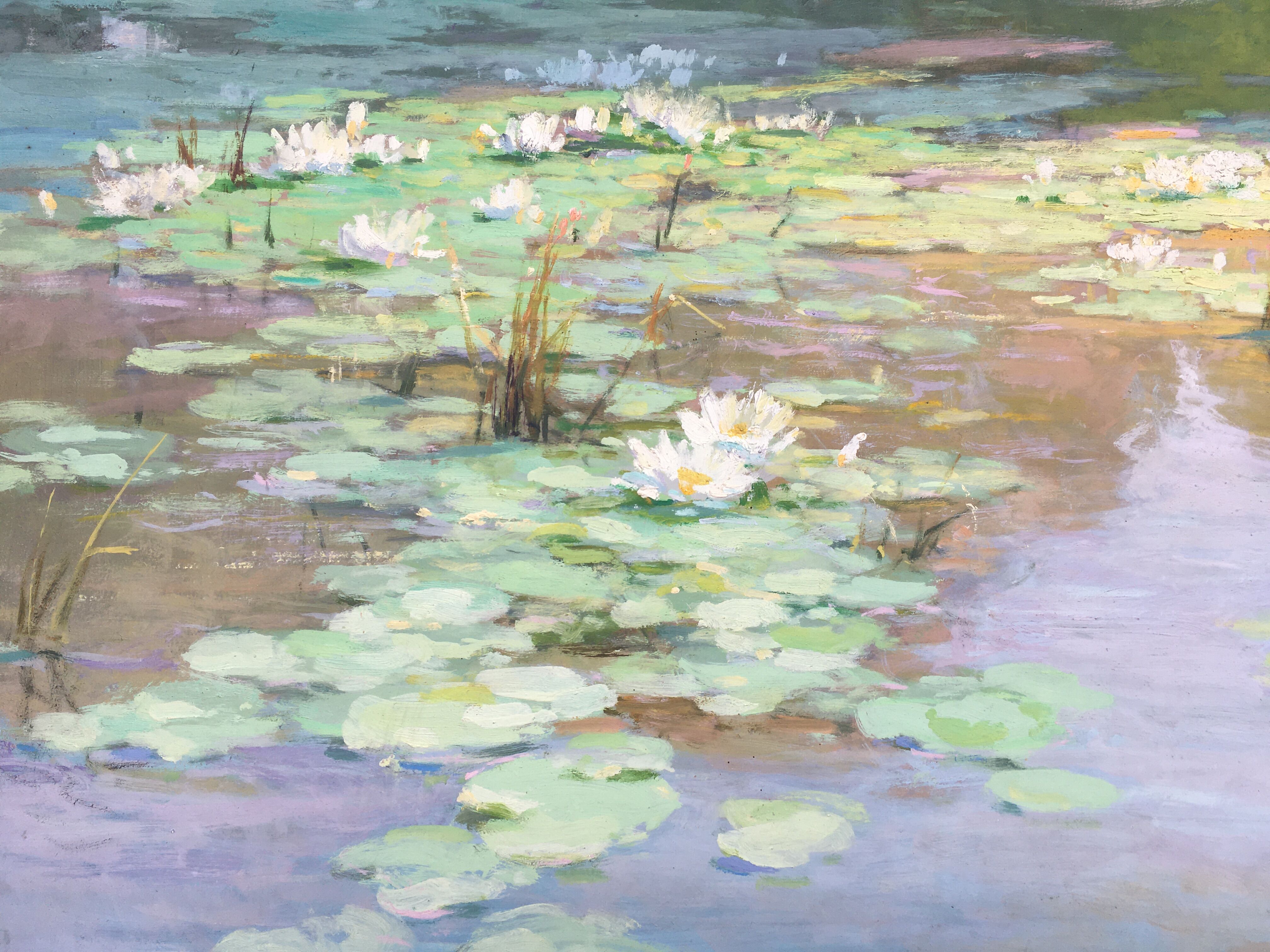 Oil painting on masonite panel pierre laurent baeschlin circa 20 30