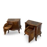 Paire de tables de chevet italiennes du milieu du XXe siècle