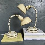 Paire de Lampes de table articulées, années 60