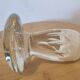 Mushroom paperweight blown glass