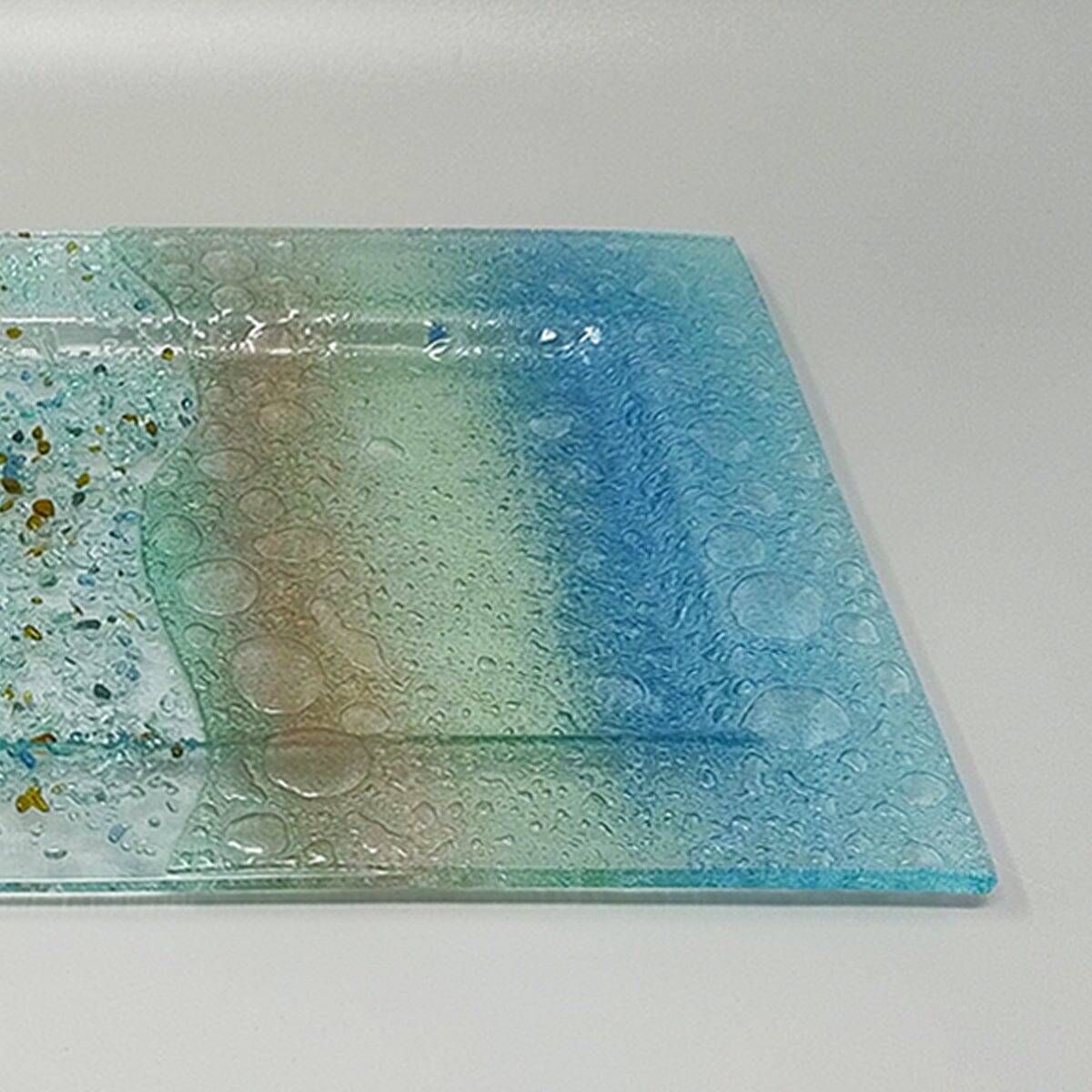 1970s Astonishing Tray By Albatros in Murano Glass. Made in Italy