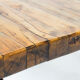 Table basse brutale vintage du milieu du siècle en chêne