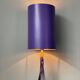 Large Purple Crystal Table Lamp, Signed by Vannes Le Chatel, France