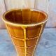 Enamelled barbotine vase St Clement
