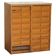 Industrial metal chest of drawers with 30 drawers.