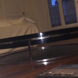 Table basse design 120 piétement aluminium