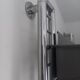Grande étagère murale chrome design alu et métal 1970 industriel 220cm