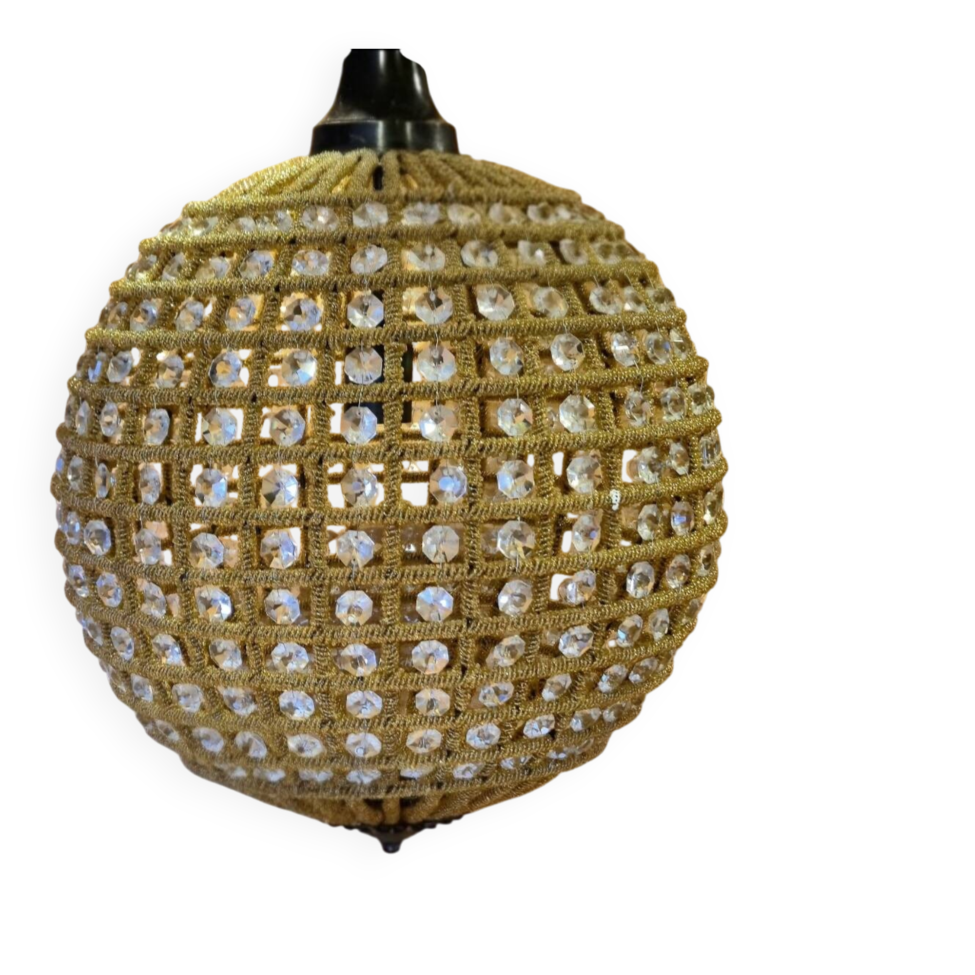 Magnificent and spectacular vintage Italian spherical chandelier.