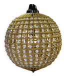Magnifique et spectaculaire ancien lustre sphérique italien vintage cr
