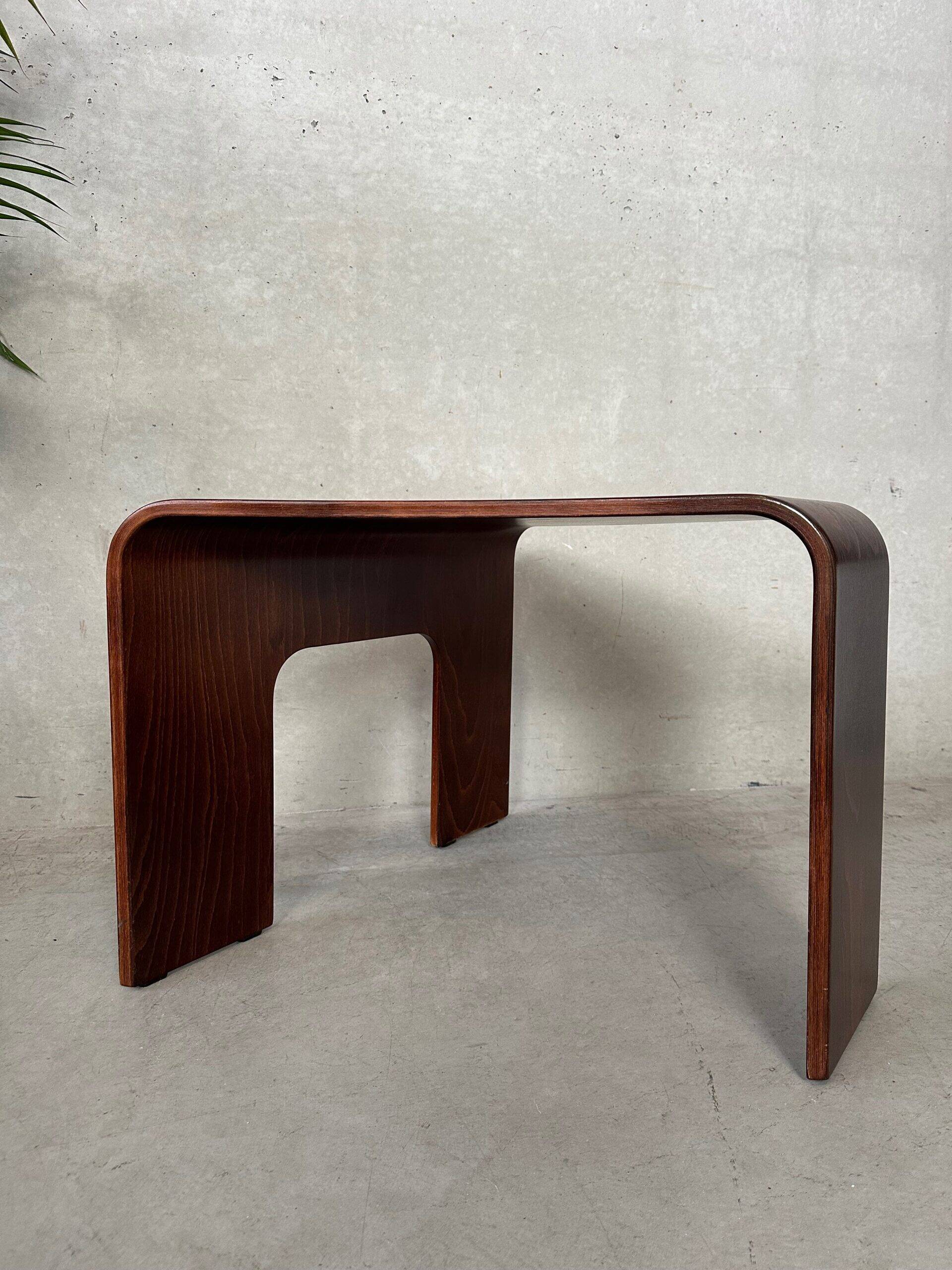 Vintage 'bentwood' side table Ekornes 1990s