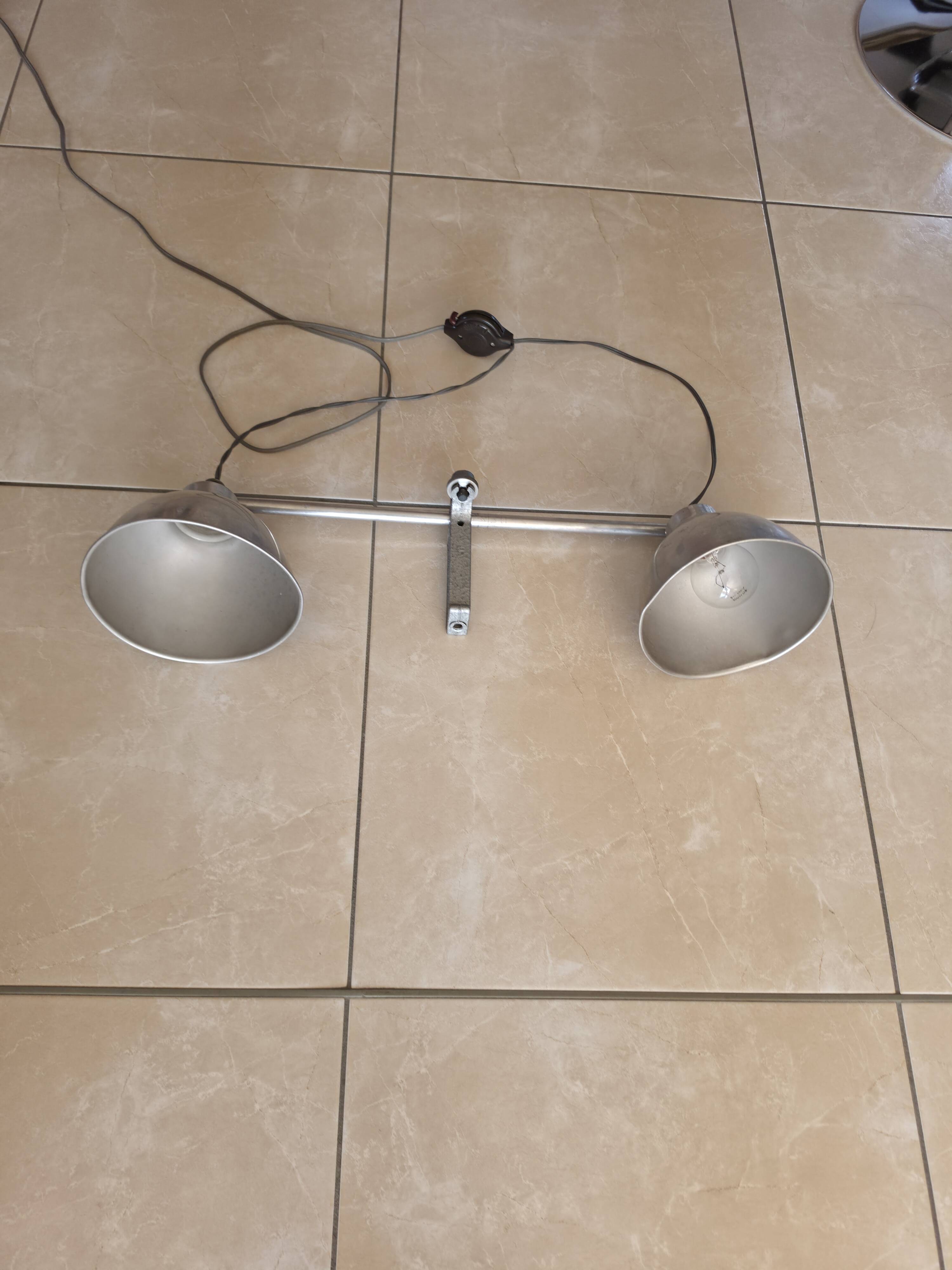 Lampe vintage attribuée à André Lavigne réglable de 46 à 80 cm