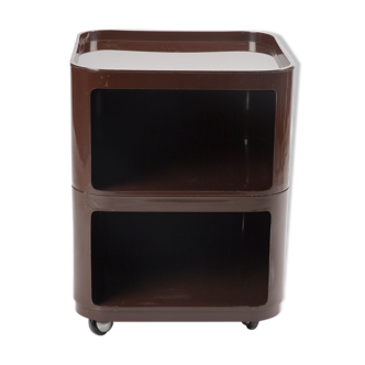 Brown Componibilli by Anna Castelli Ferrieri for Kartell