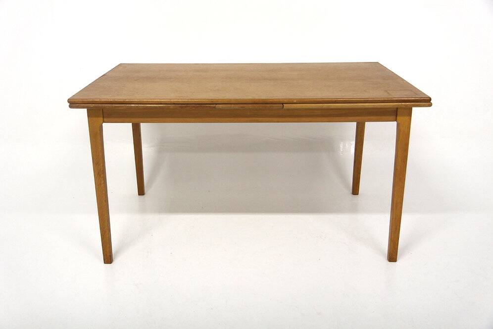Oak "wallet" dining table, Sweden, 1960s