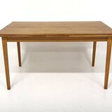 Oak "wallet" dining table, Sweden, 1960s