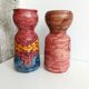 Pair of large terracotta pots signed, Portugal 80s