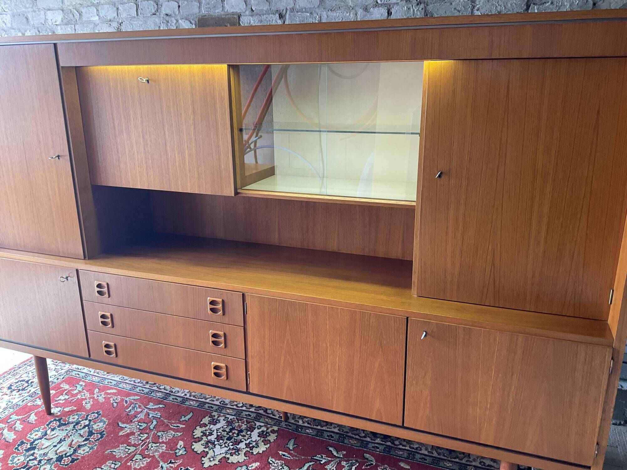 Buffet Enfilade Scandinavian bright bar from the 60s