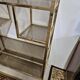 Vintage 1970s golden designer shelf