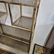 Vintage 1970s golden designer shelf