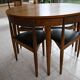 Danish Scandinavian table and chairs by Hans Olsen for Frem Røjle 1960