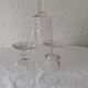 3 old bubbled glasses large model early XXth