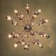 Sputnik chandelier in chrome metal, 20 light points, 70s