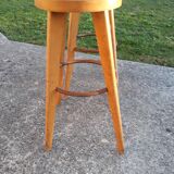 Deux tabourets stella vintage années 50 pieds compas