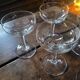 5 finely cut champagne coupes (1950s–1960s)